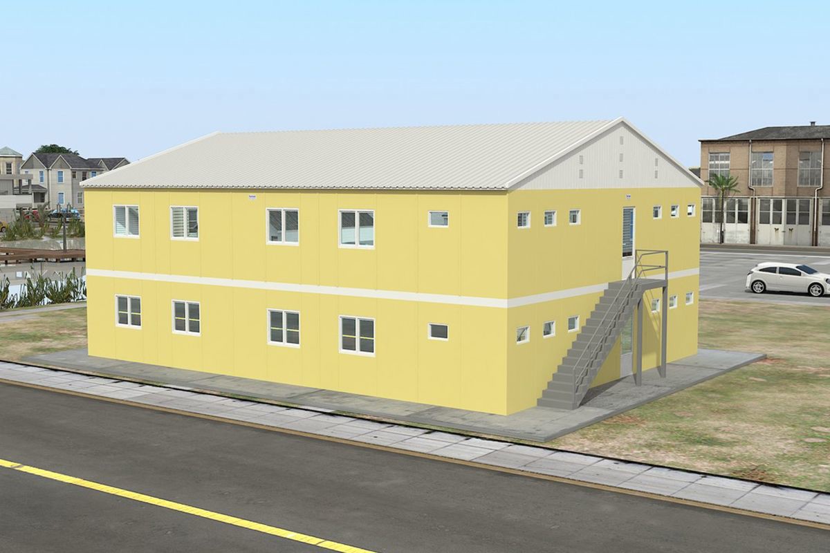 348 m² Prefabrik Yatakhane